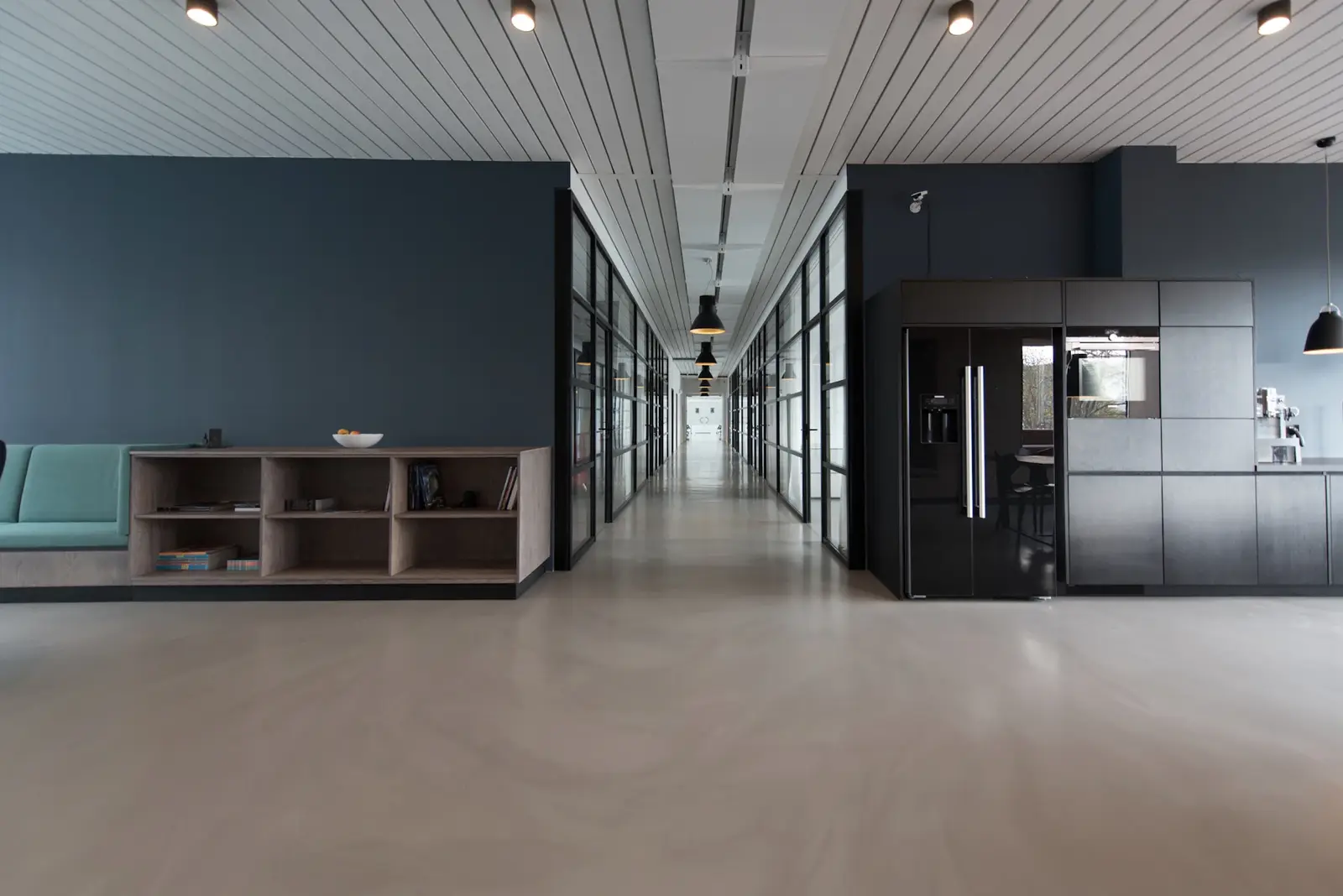 A considered professional workspace with natural light
